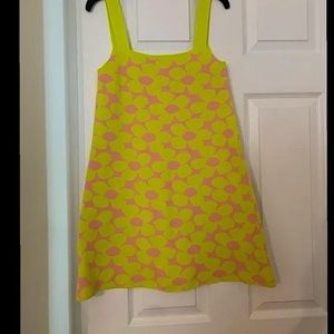 Zara 70s Yellow and Pink Flower Dress